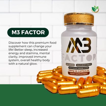 M3 Factor Food Supplement (Mangosteen, Maca Root and Muscadine