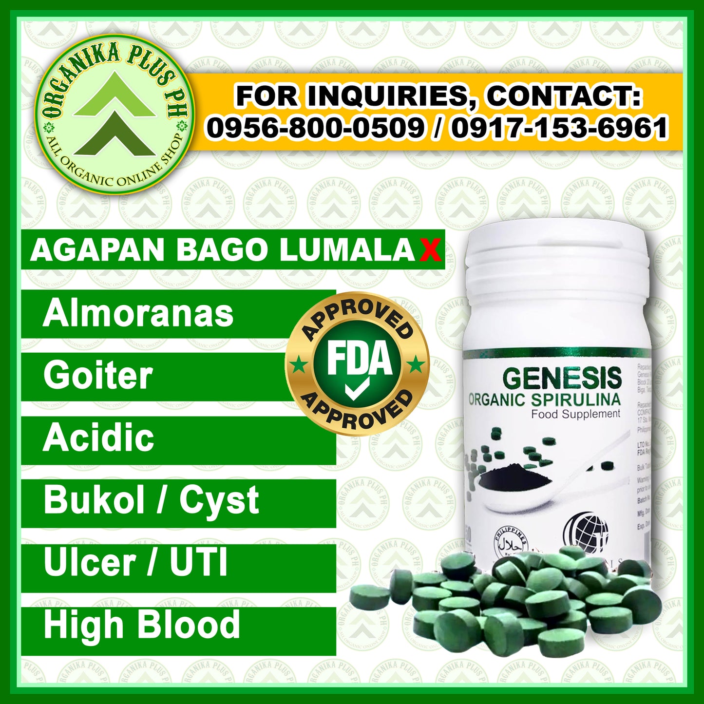 BUY 1 TAKE 1 Genesis Organic Spirulina