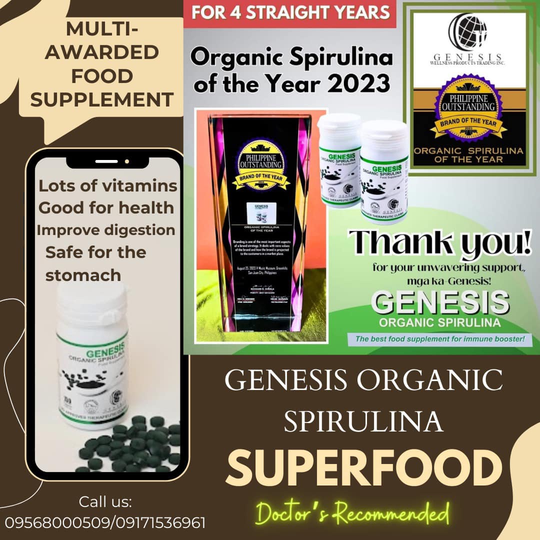 BUY 3 Get 2 Genesis Organic Spirulina