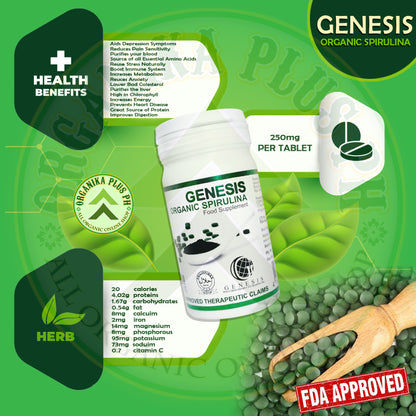 BUY 3 Get 2 Genesis Organic Spirulina