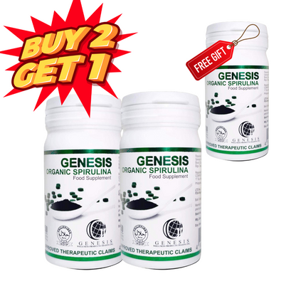 BUY 2 GET 1 FREE Genesis Organic Spirulina