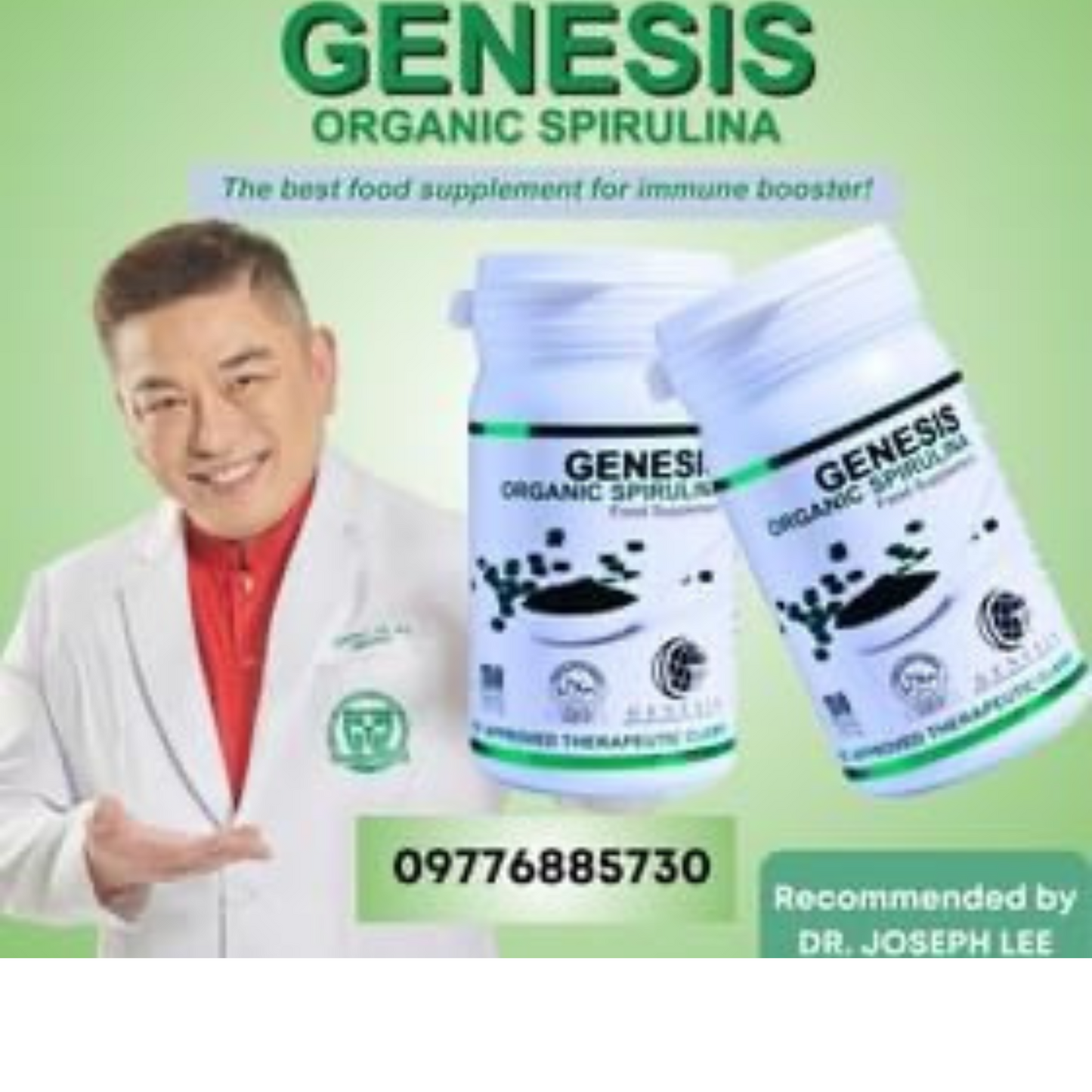 GENESIS ORGANIC SPIRULINA FOOD SUPPLEMENT