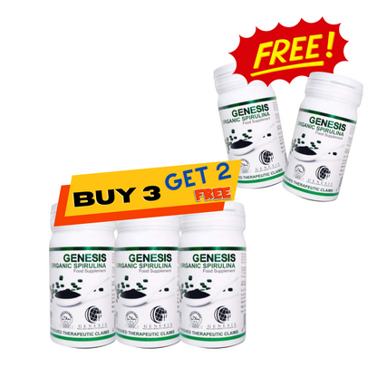 BUY 3 Get 2 Genesis Organic Spirulina