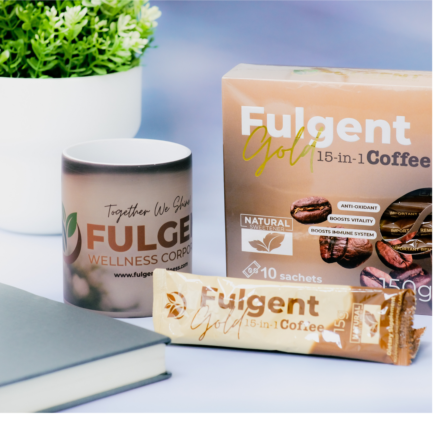 15 in 1 Fulgent Gold All Natural Coffee