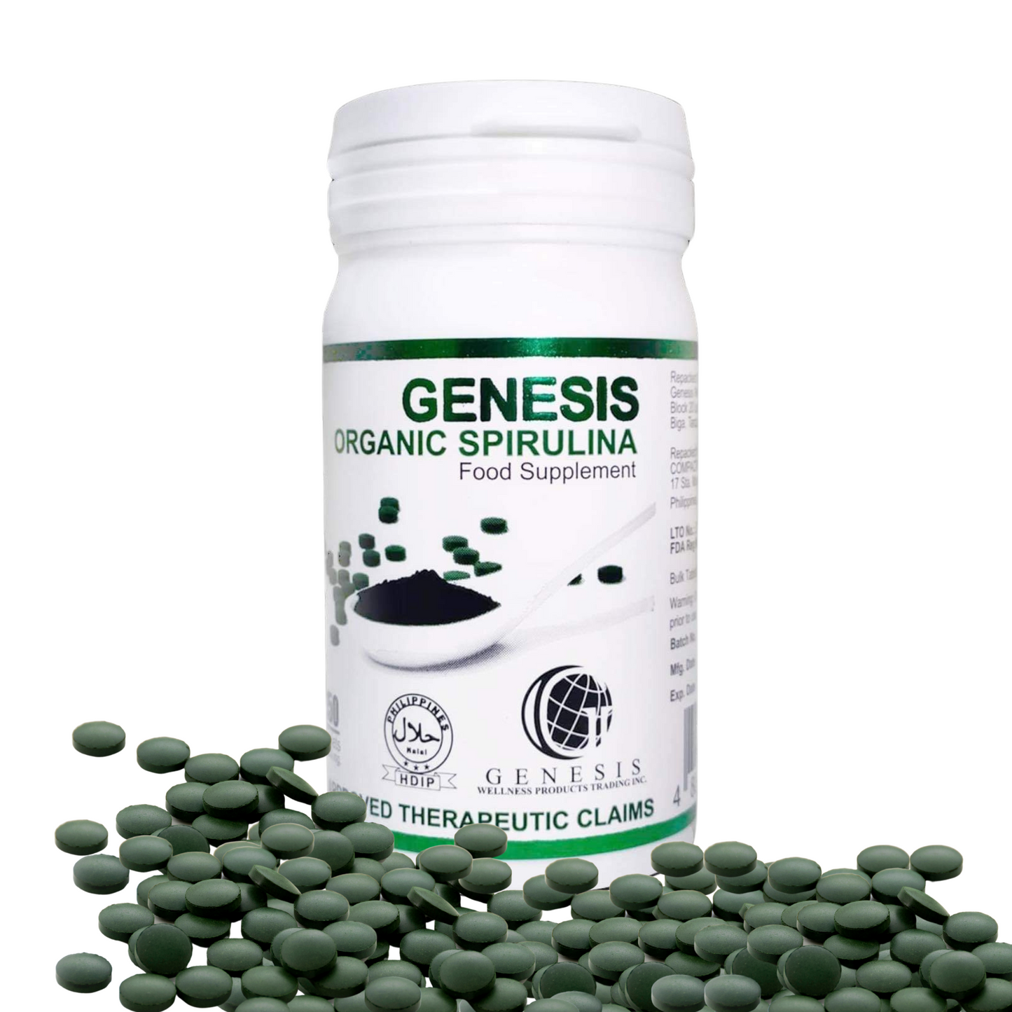 GENESIS ORGANIC SPIRULINA FOOD SUPPLEMENT