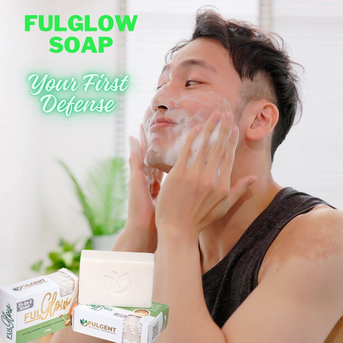 Fulglow 21 in 1 Soap with Swiss Apple Stem Cell and Sheep Placenta;Moisturizing, Anti-aging,whitening and rejuvenating soap